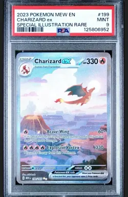 2023 POKEMON CHARIZARD Scarlet & Violet 151 199/166 English PSA 9 - Image 1