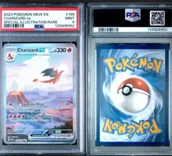 2023 POKEMON CHARIZARD Scarlet & Violet 151 199/166 English PSA 9 - Image 3