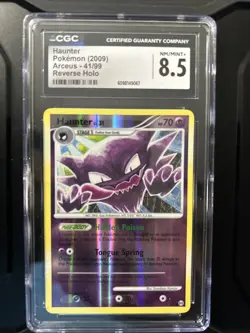 Haunter 2009 Pokemon Arceus #41 Reverse Holo CGC Mint 8.5 Graded - Image 1
