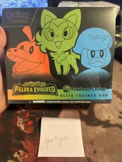 Pokemon TCG S&V Paldea Evolved PKC ETB, Sealed. Mega Charizard X EX UPC - Image 2