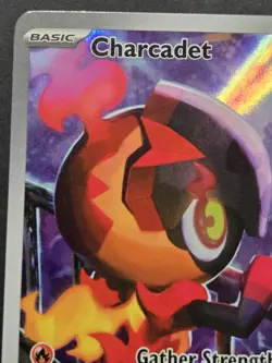 Pokemon TCG: Phantasmal Flames - Charcadet (MEP-022) Black Star Promo Full Art - Image 2