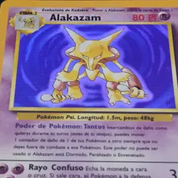 ALAKAZAM - SPANISH, Uncommon, Holo Rare, Base Set, HP (Pokemon TCG, 1999) - Image 3