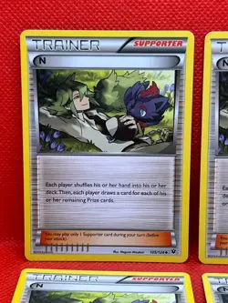 Pokemon Tcg N 105/124 Fates Collide x4 Non Holo - Image 2