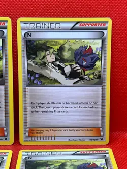 Pokemon Tcg N 105/124 Fates Collide x4 Non Holo - Image 3