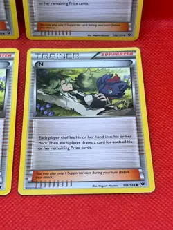 Pokemon Tcg N 105/124 Fates Collide x4 Non Holo - Image 5