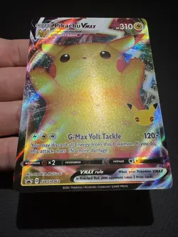 Pikachu VMAX SWSH062 BLACK STAR Promo Celebrations 25th Ann. Pokemon MINT - Image 3