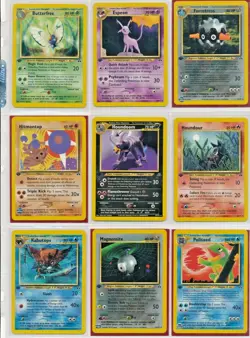 Pokemon 1st Ed Neo Discovery Complete Non-Holo Set 18-75 MINT Missing 2 Cards - Image 5