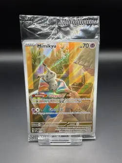 Mimikyu SVP075 - Illustration Promo - Paldean Fates Pokemon Card SEALED - Image 1