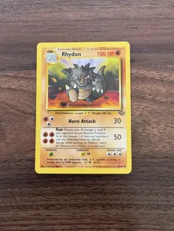 Rhydon 45/64 Jungle Regular - Pokemon Card LP - Image 1