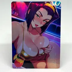 Cowboy Bebop Faye Valentine Goddess Anime Waifu ACG Foil Card - Image 1