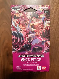 A Fist Of Divine Speed Booster Pack One Piece Card Game OP-11 Sleeved blister x1 - Image 1