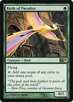 MTG - Birds of Paradise Magic 2012 - Image 1