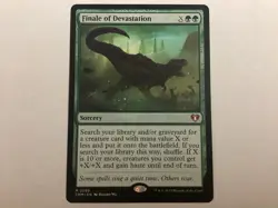 MTG Commander Masters FINALE OF DEVASTATION LP (3076) Graded Power - Image 1