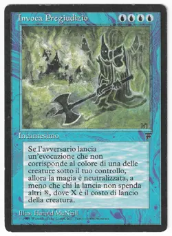 ►Magic-Style◄ MTG - Invoke "Prejudice" - Legends Italian - Good/Played - Image 1