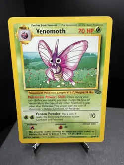 Pokemon TCG WOTC Jungle Venomoth 29/64 Regular Non Holo Rare Unlimited LP! - Image 1