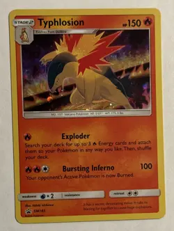 Pokemon Typhlosion SM185 Cosmos Holo Black Star Promo Unbroken Bonds Ungraded - Image 1