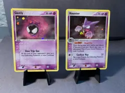 Pokemon TCG Gastly 63/112 & Haunter 34/112 FireRed & LeafGreen Reverse Holo LP - Image 1