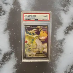 2015 POKEMON XY ANCIENT ORIGINS #87 FULL ART/AMPHAROS EX PSA 8 - Image 1