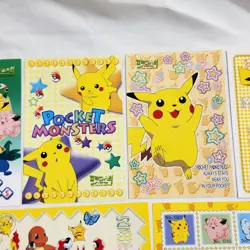 Vtg Pokemon Japanese Postcard Lot 10 Pocket Monsters Nintendo 1999 Pikachu New - Image 3