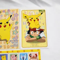 Vtg Pokemon Japanese Postcard Lot 10 Pocket Monsters Nintendo 1999 Pikachu New - Image 4