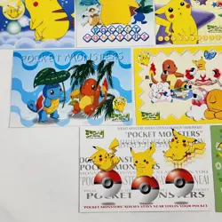 Vtg Pokemon Japanese Postcard Lot 10 Pocket Monsters Nintendo 1999 Pikachu New - Image 5
