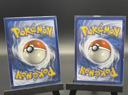 Pokemon TCG Meowth V SWSH004 & Meowth VMAX SWSH005 Black Star Promo Holo - Image 2