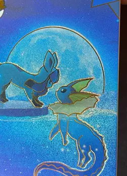 NON TCG Chinese Pokemon Elf Eif Origin Collection 3.0 SBR Glaceon And Vaporeon - Image 4