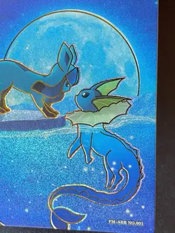NON TCG Chinese Pokemon Elf Eif Origin Collection 3.0 SBR Glaceon And Vaporeon - Image 5