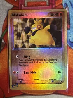 Pokemon TCG Makuhita 57/109 Ruby & Sapphire Reverse Holo E-Reader - LP 🥊 - Image 2