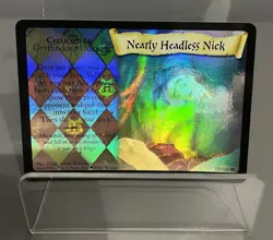Harry Potter TCG Holo Nearly Headless Nick Card From 2001 Fresh From Pack - Image 1