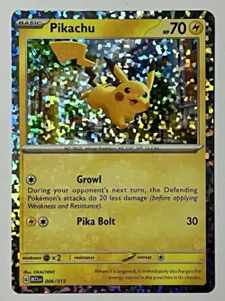 Pikachu 006/015 (LP) Holo Rare McDonald’s 2023 Match Battle Pokemon Card - Image 1