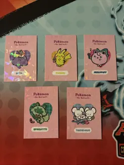 Pokemon Besties Bundle Of 5 Cracked Ice Holo Electric Card Peru - Image 1