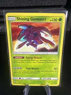 Pokemon TCG Shining Genesect Card Shining Legends 9/73 - Image 1
