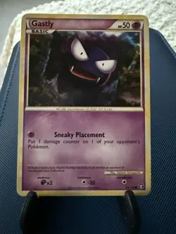 Gastly 63/102 HGSS Triumphant Pokemon Card LP - Image 1