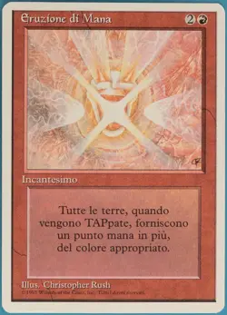 Mana Flare (WB) Revised (ITALIAN) MINT Red Rare MAGIC CARD (ID# 105062) ABUGames - Image 1