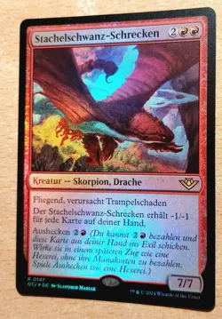 MTG Magic: FOIL Stachelschwanz-Schrecken / Stingerback Terror, DEUTSCH, Drache - Image 1