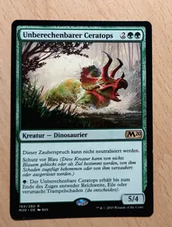 Mtg Magic: Unberechenbarer Ceratops, Shifting Ceratops, DEUTSCH Dinosaurier - Image 1