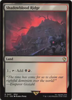 Shadowblood Ridge R Commander: FINAL FANTASY 421 NM MTG - Image 1