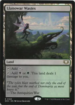 Llanowar Wastes R Commander: Edge of Eternities 165 NM MTG - Image 1