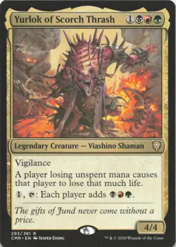 Yurlok of Scorch Thrash R Commander Legends 293 - LP MTG - Image 1