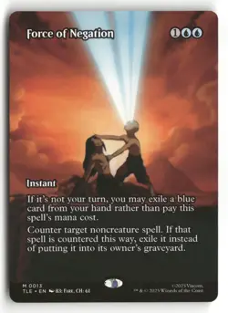 MTG Avatar: The Last Airbender: 13 Force of Negation (Borderless) M NM - Image 1
