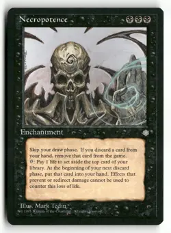 Magic The Gathering Ice Age 42 Necropotence R NM - Image 1