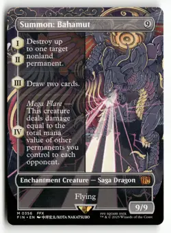 2025 MTG Magic Final Fantasy 0356 Summon: Bahamut Borderless - Image 1