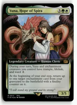 2025 MTG Magic The Gathering FINAL FANTASY 517 Yuna, Hope of Spira Extended Art - Image 1