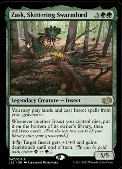 2022 MTG Magic Jumpstart 2022 0476/051 ZAsk, Skittering Swarmlord - Image 1