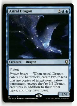 2022 MTG Magic Battle for Baldur's Gate 664 Astral Dragon - Image 1