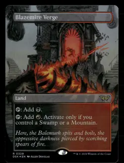 2024 MTG Magic Duskmour 0329 Blazemire Verge Borderless FOIL - Image 1