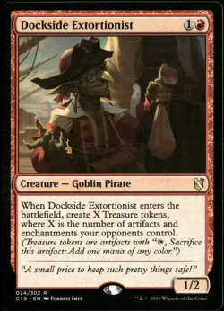 Magic The Gathering Commander 2019 24 Dockside Extortionist R - Image 1