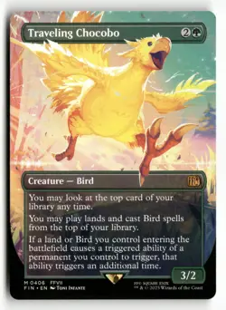 Magic The Gathering FINAL FANTASY 406 Traveling Chocobo (Borderless) M NM - Image 1