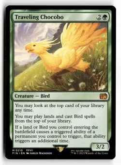 2025 MTG Magic Final Fantasy 0210 Traveling Chocobo Mythic - Image 1